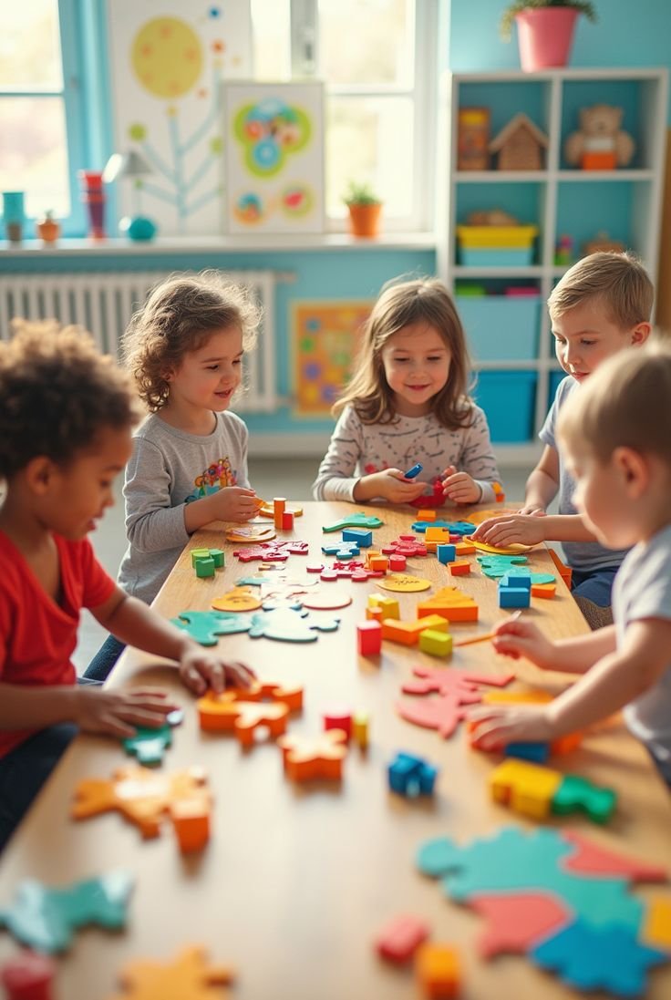 Children learning together at Kids Learning Academy